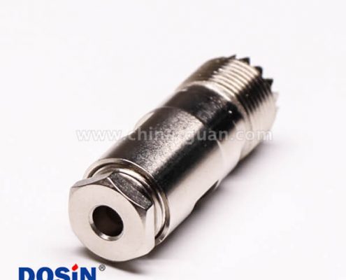 20-1 uhf同軸線纜UHF-K5直式母頭螺母鎖緊