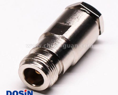 20 n-type連接頭直式180度母頭螺母鎖緊