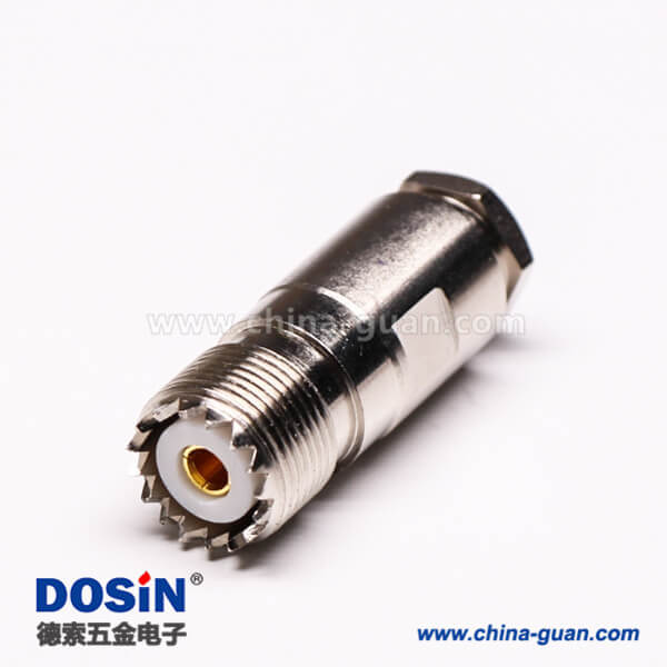 20 uhf同軸線纜UHF-K5直式母頭螺母鎖緊