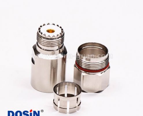 28-2 uhf連接器母頭直式螺母鎖緊UHF-SL16-K1/2