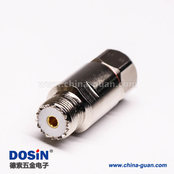 28 uhf連接器母頭直式螺母鎖緊UHF-SL16-K1/2