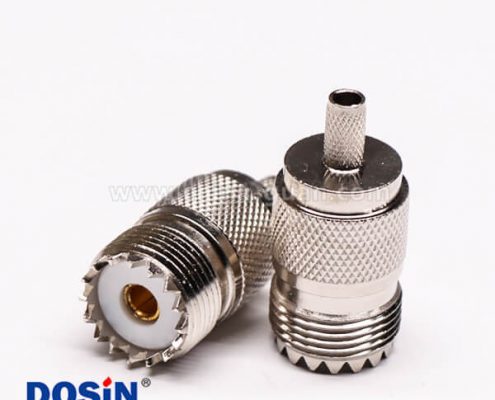 34-3 uhf同軸連接器直式母頭壓接式線端