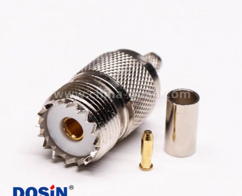 34 uhf同軸連接器直式母頭壓接式線端