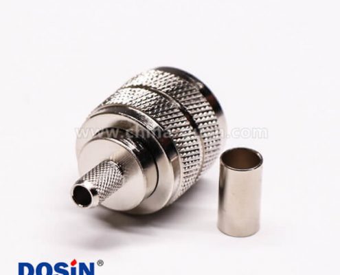 35-1 uhf射頻同軸連接器壓接直式母頭接RG58線