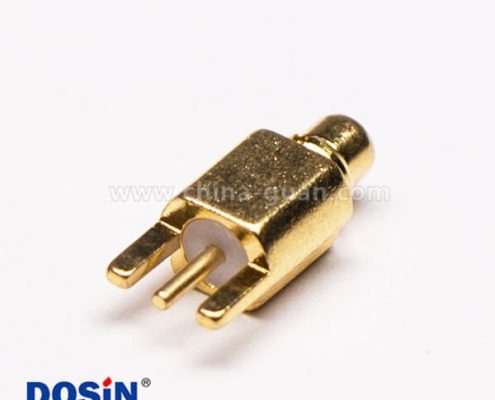 4-1 MMCX插座接PCB板鍍金沉板直式公頭