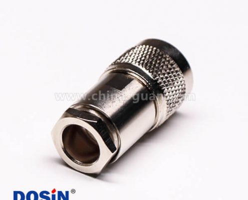 4-1 uhf射頻同軸連接器UHF-SL16-K9公頭螺母鎖緊接線