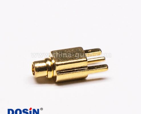 4-2 MMCX插座接PCB板鍍金沉板直式公頭