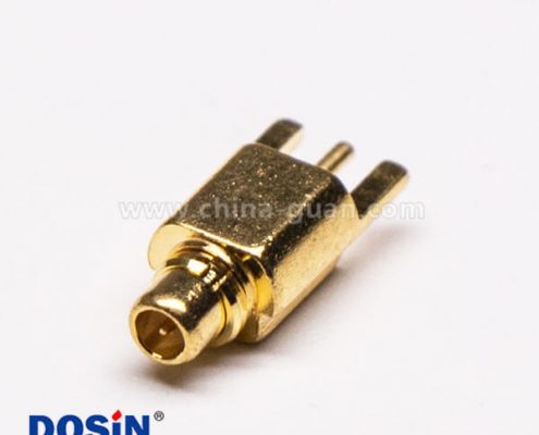 4 MMCX插座接PCB板鍍金沉板直式公頭