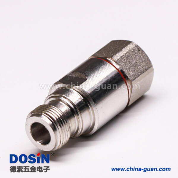 50 N型連接器防水直式母頭螺母鎖緊接線