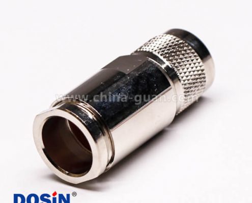 51-1 N同軸連接器公頭直式螺母鎖緊接線