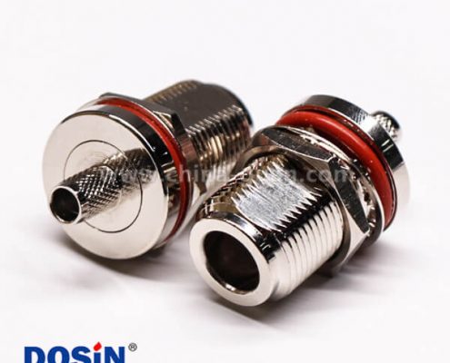 56-2 防水接頭連接器N型直式母頭穿墻防水壓接