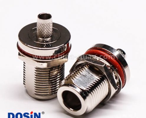 56-3 防水接頭連接器N型直式母頭穿墻防水壓接