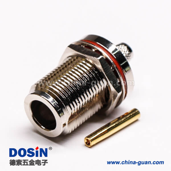 56 防水接頭連接器N型直式母頭穿墻防水壓接