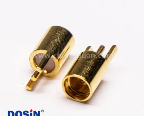 7-2 MMCX插座母頭直式插板射頻連接器鍍金接PCB板