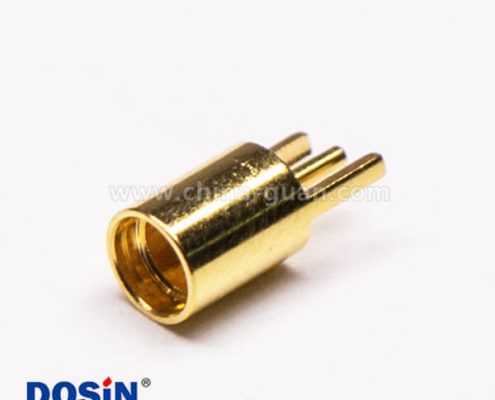 7 MMCX插座母頭直式插板射頻連接器鍍金接PCB板