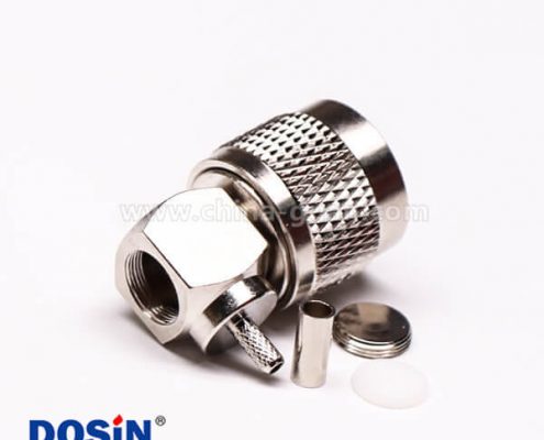 8-1 uhf公頭彎式金針UHF-C-JW3壓接同軸線纜