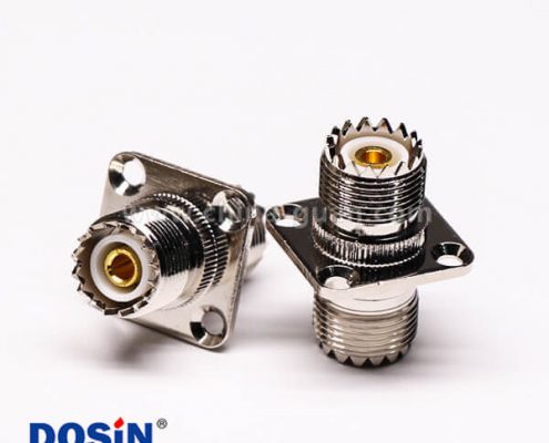 9-2 uhf 射頻接頭法蘭安裝穿墻直式接線母頭UHF-UF1F-KKF