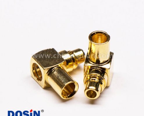 11-5 MMCX90度公座彎式接同軸線鍍金壓接式