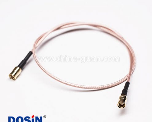 同軸線接頭SMB公頭轉直SMB公頭組裝線材壓接