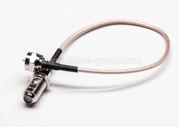 F頭同軸線直式180度公頭轉母頭接RG179線