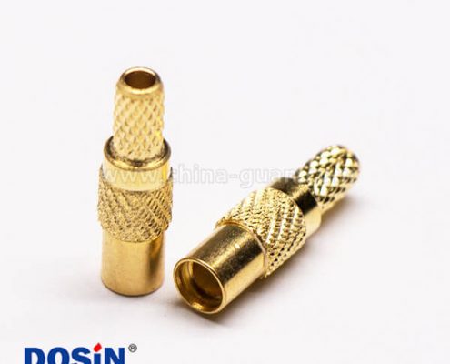 8-3 MMCX同軸連接器直式公頭壓接式接同軸線纜