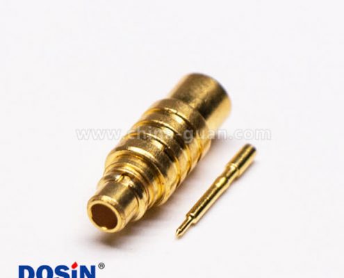 9-1 MMCX焊接公頭直式接同軸線纜鍍金