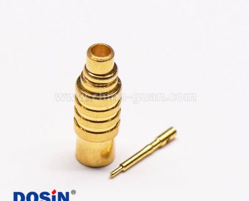 9-2 MMCX焊接公頭直式接同軸線纜鍍金