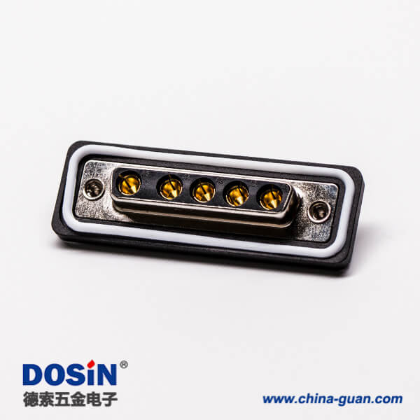 15 d sub焊線式連接器5w5母頭直式接線焊接