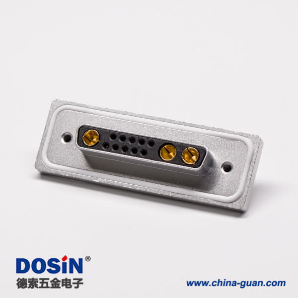 28 db大電流連接器母頭彎式13w3插孔接PCB板