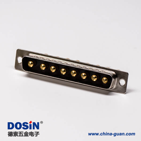 47 大電流D-SUB 8w8焊接式光孔鉚合直式車針線端公座