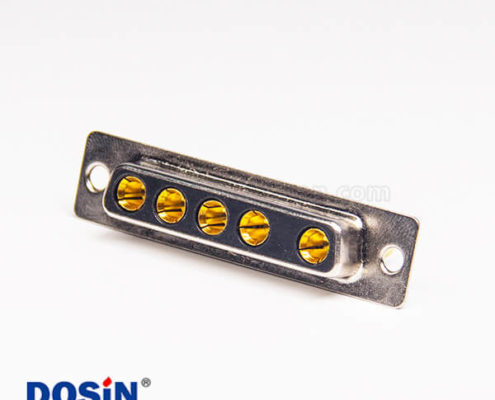 db型大電流連接器母頭母針直式車針焊線式