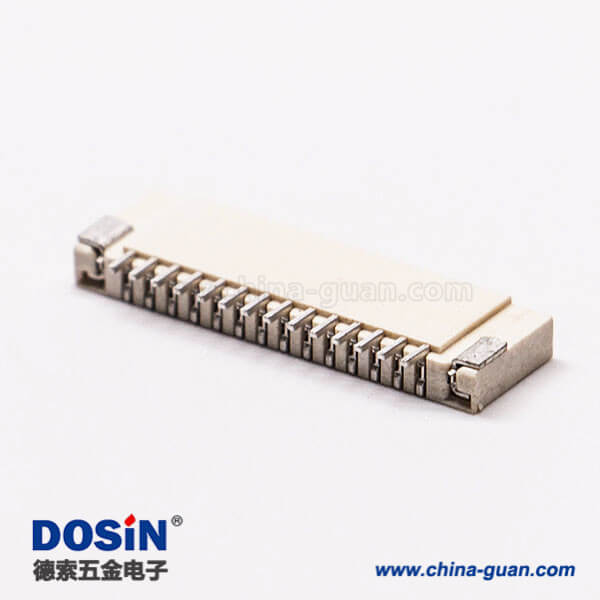 14 1.0 fpc連接器臥式14pin無鎖雙面接觸2.0H接PCB