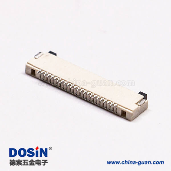 16 0.5mm fpc 封裝24針臥式無鎖雙面接1.2H板端插座