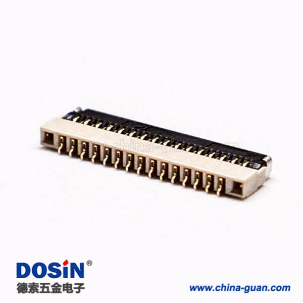 18 貼片臥式fpc插座0.3PH前掀蓋式15pin下接觸1.0H