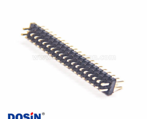 2pcs雙頭排針40pin單塑直式插板式間距2.27mm