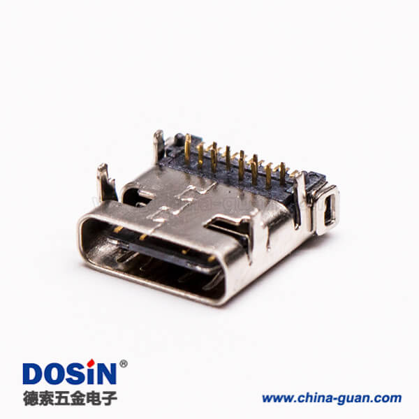 3 c type usb連接器3.0彎式母頭前插板后貼板