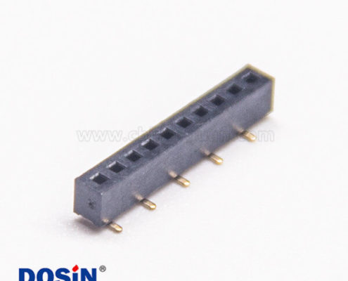1.27mm單排排母10PIN錯(cuò)位貼片連接器X3