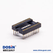 48 雙排圓孔母座直插式20pin內金外錫間距1.778mm