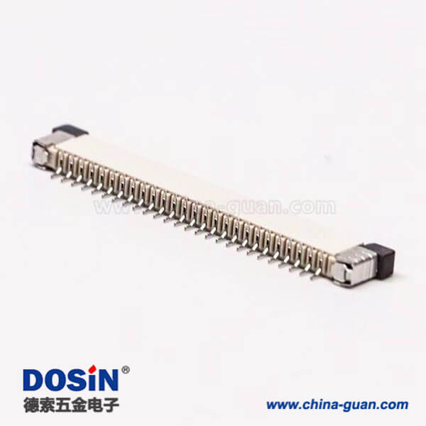 6 ffc/fpc扁平軟排線插座封裝1.0PH抽屜式上接2.0H