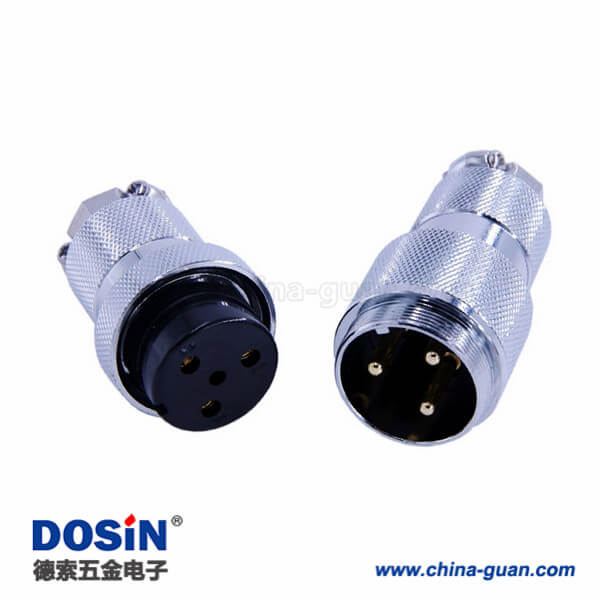 71 GX30-3芯航空插頭連接器公頭母頭對接型直式插頭2套