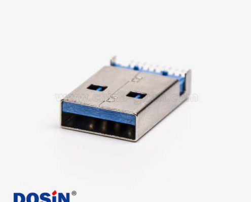 usb3.0公頭type a直式SMT沉板式接PCB板