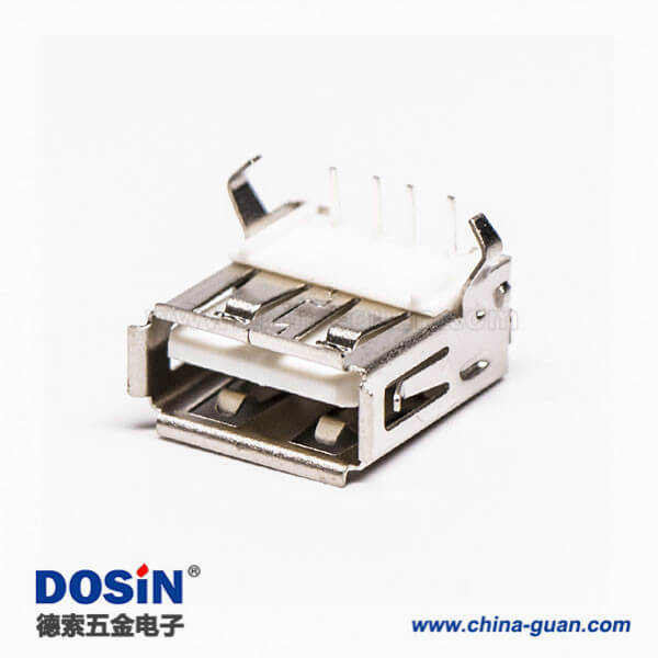 彎腳usb90度彎式母頭連接器插孔接PCB板 彎腳usb90度彎式母頭連接器插孔接PCB板