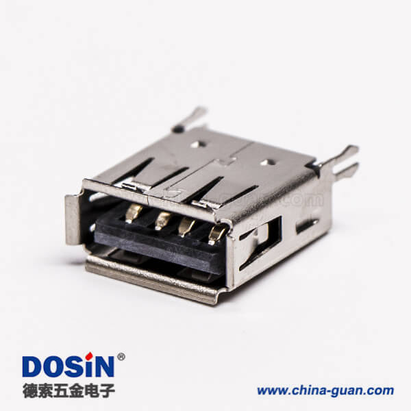 直插usb封裝母座dip帶魚叉腳接板 直插usb封裝母座dip帶魚叉腳接板