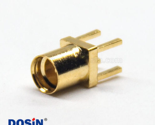 mmcx鍍金直式母座插板式接PCB板