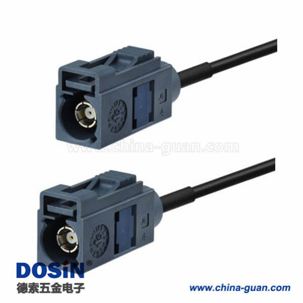 Fakra-G連接器母轉母直式灰色汽車天線5米