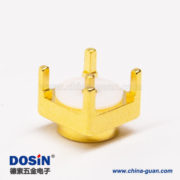 mcx系列射頻同軸連接器母頭直式鍍金穿孔式接PCB板 mcx系列射頻同軸連接器母頭直式鍍金穿孔式接PCB板