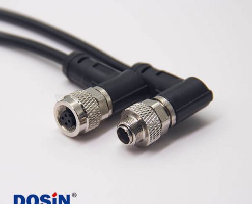 m9 尼農電纜防水接頭90度4芯公轉母注塑線