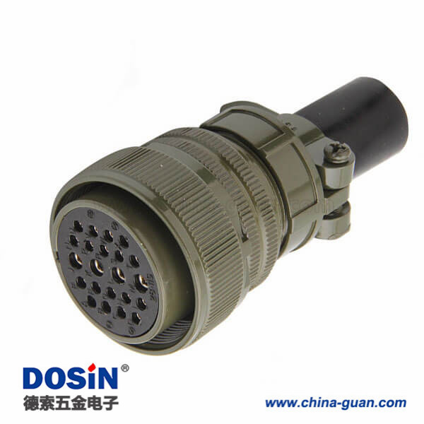 美工防26芯航空插頭MS3106A28-12S線束連接器 美工防26芯航空插頭MS3106A28-12S線束連接器