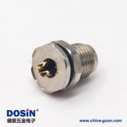 圓形防水m5連接器3pin母頭插座防水焊線(xiàn)式前鎖板面板安裝 圓形防水m5連接器3pin母頭插座防水焊線(xiàn)式前鎖板面板安裝