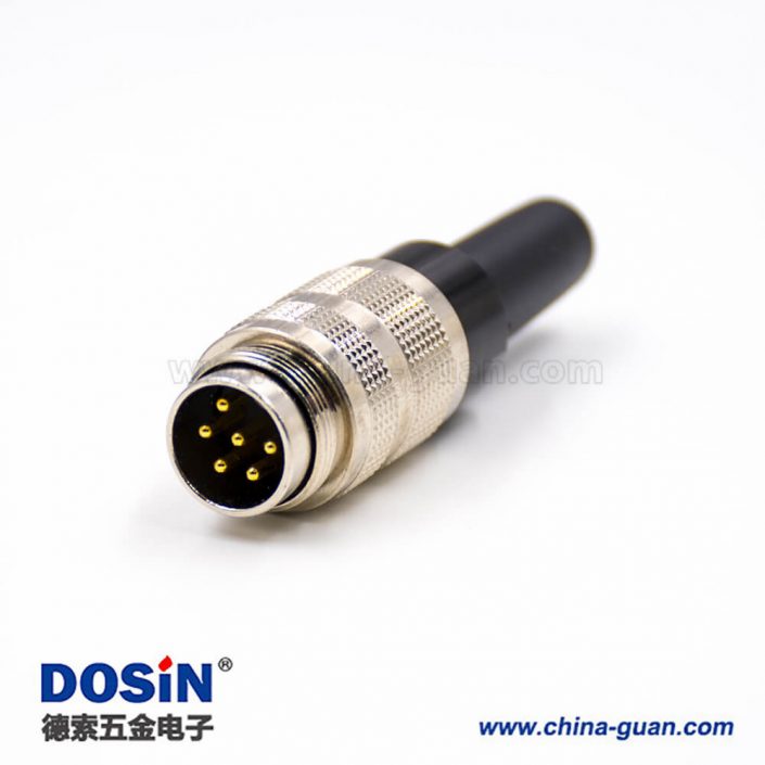 M16防水接頭6芯A扣直式母頭組裝接頭不帶屏蔽 M16防水接頭6芯A扣直式母頭組裝接頭不帶屏蔽